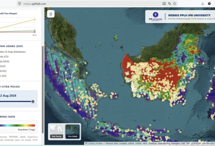 PPLH IPB University Kembangkan Sistem Pemantauan Kualitas Udara Dampak Karhutla secara Near-Real Time